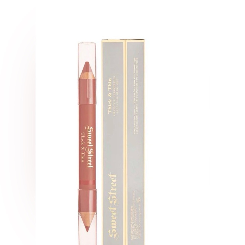 Bella Donna - Thick & Thin lipstick - (Low-Key) LIP LINER & Lip stick w GLOSS